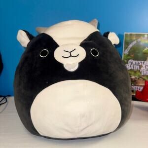 Gregory the Goat Squishmallow 12” Plush Gray Cream EUC 2020 Kellytoy